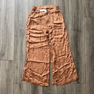 Aerie Satin Wide-Leg Pants